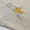 Tischläufer beige Blätter orang grau bestickt 40x160cm