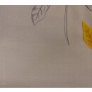 Tischläufer beige Blätter orang grau bestickt 40x160cm