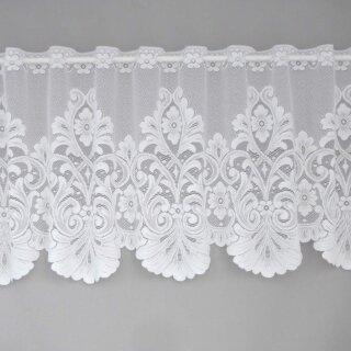 Scheibengardine 156cm-48cm hoch mit Blumen