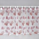 Scheibengardine150×60 cm mit Blumen & Schrift...