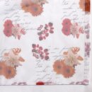 Scheibengardine 150×50 cm mit Blumen & Schrift in Farbe