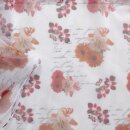 Scheibengardine 150×50 cm mit Blumen & Schrift in Farbe