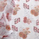 Scheibengardine 150×50 cm mit Blumen & Schrift in Farbe