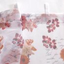 Scheibengardine 150×50 cm mit Blumen & Schrift in Farbe