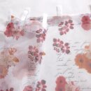 Scheibengardine 150×50 cm mit Blumen & Schrift in Farbe