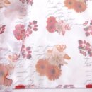 Scheibengardine 150×50 cm mit Blumen & Schrift in Farbe