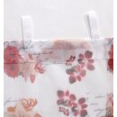 Scheibengardine 150×30 cm mit Blumen & Schrift in Farbe
