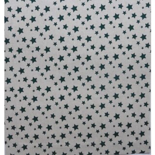 Tischläufer Natur mit grünen Sternen 45×127 cm  Weihnachten
