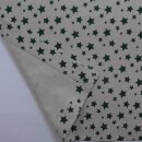 Tischläufer Natur mit grünen Sternen 45×127 cm  Weihnachten