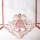 Weihnachtsgardine rot gold Glocken & Schleifen 160×45 cm