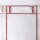 Weihnachtsgardine rot gold Glocken & Schleifen 160×45 cm