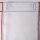 Weihnachtsgardine silber rot Glocken & Schleifen 160×45 cm