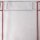Weihnachtsgardine silber rot Glocken & Schleifen 160×45 cm