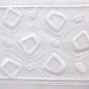 Scheibengardine weiß mit weiß bestickt 160cm-31cm hoch