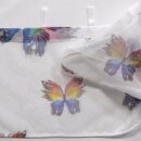 Scheibengardine 149×30 cm mit Schmetterlinge in Farbe