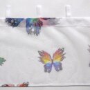 Scheibengardine 149×30 cm mit Schmetterlinge in Farbe