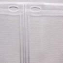 Scheibengardinenstoff weiß mit Tannenbaum-Geschenk 48cm hoch