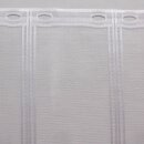 Scheibengardinenstoff weiß mit Tannenbaum-Geschenk 48cm hoch