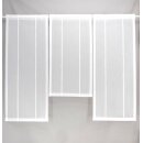 Miniflächen-Set weiß längs gestreift...