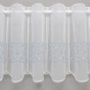 Scheibengardine Weiß Stickerei...