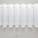 Scheibengardine Weiß Stickerei...