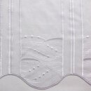 Scheibengardine weiß Mustern weiß bestickt...